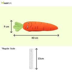 Skatrs Carrot Plush Toy for Dogs and Cats