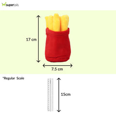 Skatrs French Fries Plush Toy for Dogs and Cats