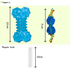 Trixie Petite Pair Chew Pinecone Toy for Dogs (Blue)