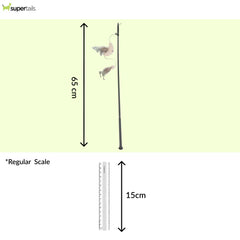 Trixie Teaser with Plastic & Fabric Fish Catnip Toy for Cats