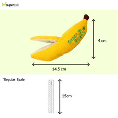 Talking Dog Club Go Bananas Catnip Toy for Cats (Yellow)