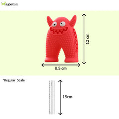 Talking Dog Club Monster Tough Rubber Toy for Dogs and Cats (Pink)