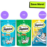 Temptations Seafood Medley Flavour, Tempting Tuna Flavour and Creamy Purrrr ee Chicken & Tuna Cat Treats Combo