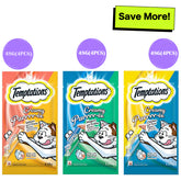 Temptations Seafood Medley, Tasty Chicken and Tempting Tuna Flavour Cat Treats Combo
