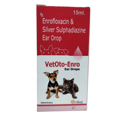 Oriheal Vetoto Enro (Enrofloxacin) Ear Drops for Dogs and Cats