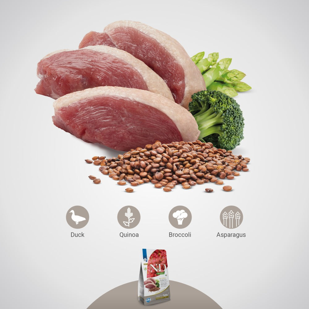 Farmina N&D Neutered Quinoa Duck, Broccoli & Asparagus Adult Cat Dry Food