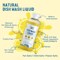 Unleash Wellness Pet Safe Dishwashing Liquid for Dogs and Cats