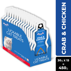 Drools Crab & Chicken Creamy Lickable Cat Treats