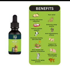 Cure By Design 500mg CBD Relief Oil for Dogs and Cats