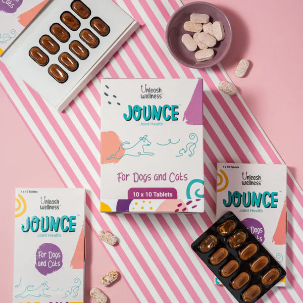 Unleash Wellness Jounce Hip and Joint Support Chews for Dogs and Cats