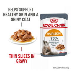 Royal Canin Hair & Skin Care Adult Gravy Cat Wet Food