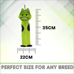 Basil Crunchy Crocodile Plush Toy for Dogs and Cats (Green)