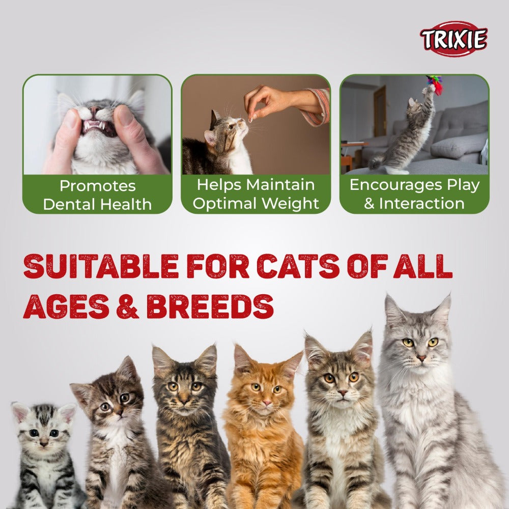 Trixie Premio Trainer Snack Mini Fish Nuggets and Fish and Chicken Rolls Cat Treats Combo
