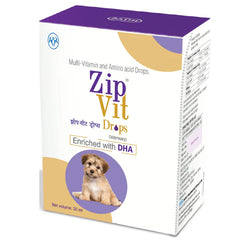 Intas Zipvit Drops Multi Vitamin Supplement for Puppies and Kitten (30ml)