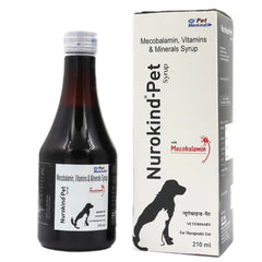 Mankind Calcimust Syrup Calcium Supplement (200ml) and Nurokind Pet Syrup MultiVitamin Supplement for Dogs and Cats (210ml) Combo