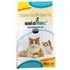 Areion Vet Feli D Kitten Deworming Suspension (15ml) and Petcare Selamec (Selamectin) Spot On for Cats Combo