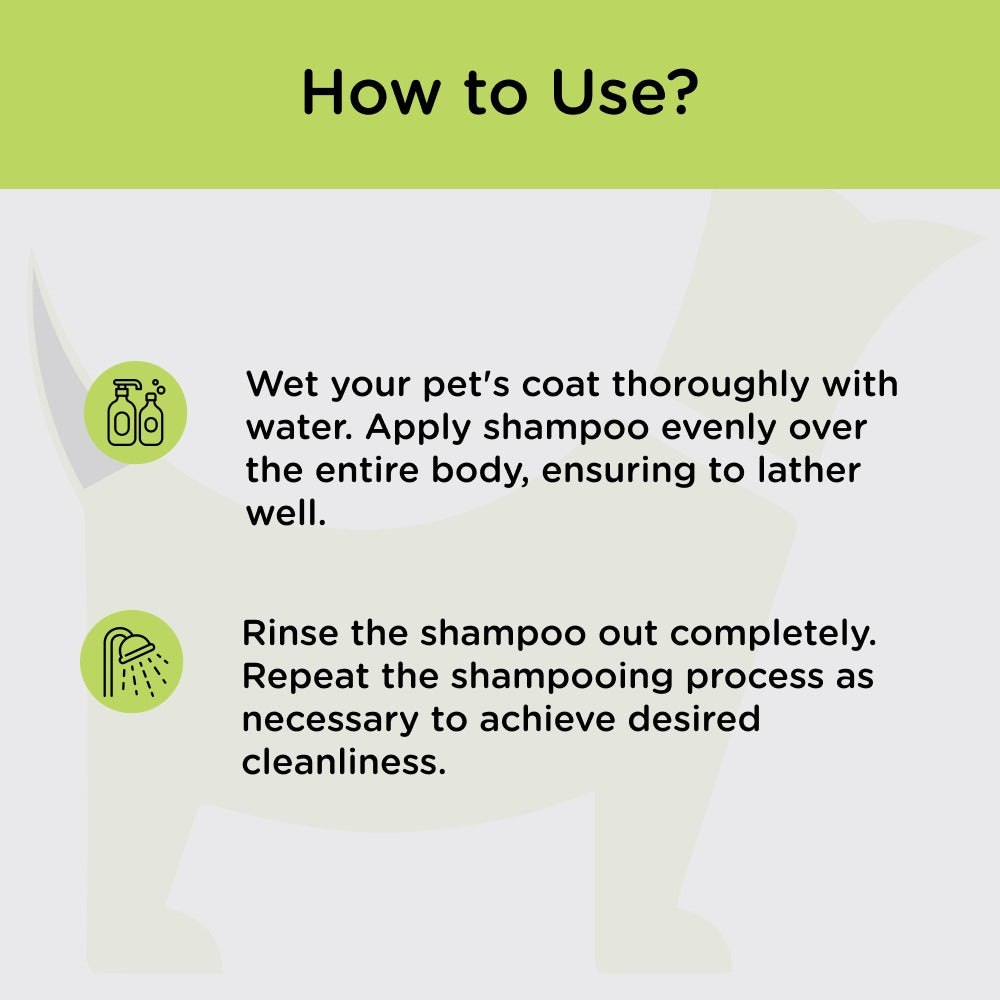 Himalaya Erina EP Tick & Flea Shampoo (Lemon Fragrance) and Tick & Flea Dusting Powder for Dogs and Cats Combo