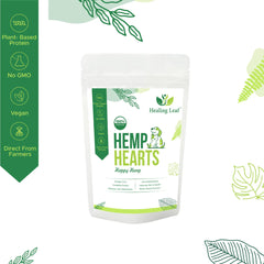 Healing Leaf Hemp Hearts for Pets and Fresh For Paws Go Go Cottage Cheese Dog Wet Food Combo