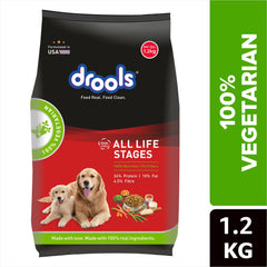 Drools 100% Vegetarian Puppy and Adult Dog Veg Dry Food (All Life Stages)