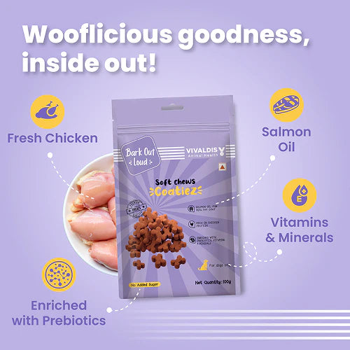 Bark Out Loud Coatiez Soft Chews Dog Treats
