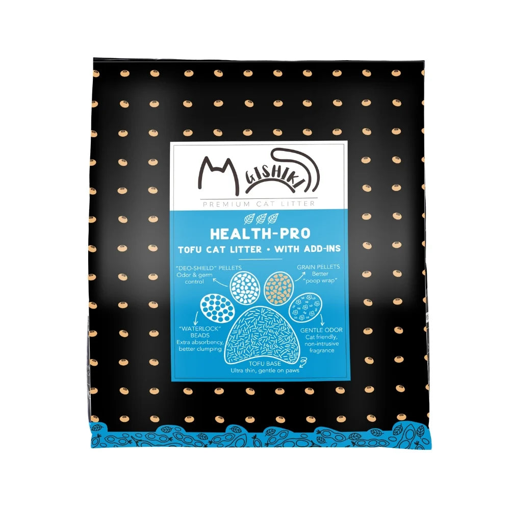 Gishiki Health Pro Premium Tofu Unscented Cat Litter with Add Ins