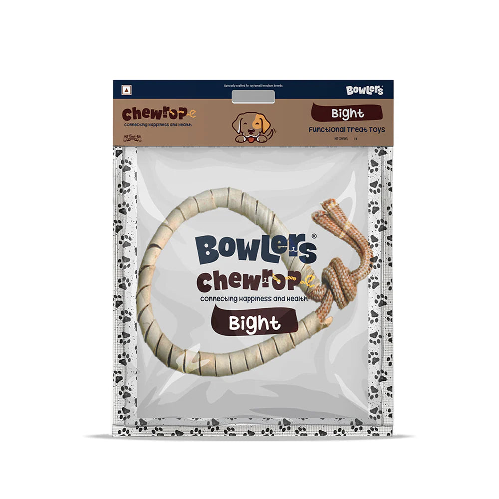 Bowlers Chewrope Bight Functional Dog Treat Toy