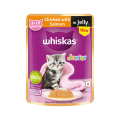 Whiskas Chicken with Salmon in Jelly Kitten (2-12 Months) Cat Wet Food
