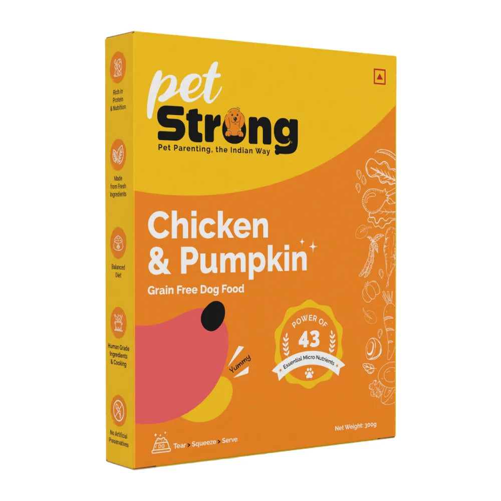 PetStrong Chicken and Pumpkin Grain Free Fresh Food for Dogs