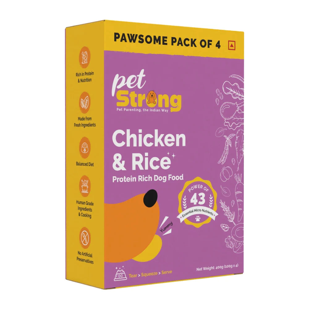 PetStrong Chicken and Rice Fresh Food for Dogs