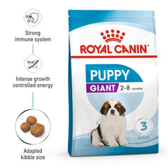 Royal Canin Giant Puppy Dry Food and Maxi Puppy Dog Wet Food Combo