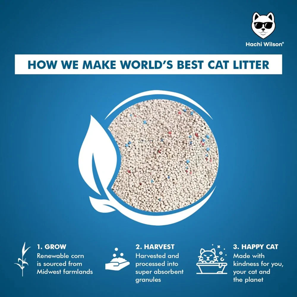 Hachi Wilson Scented Natural Bentonite White Sand Cat Litter