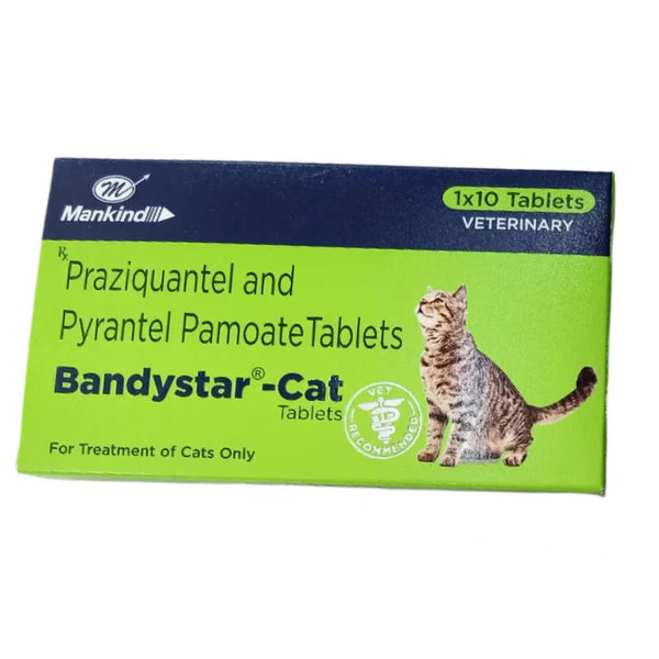 Mankind Bandystar Deworming Tablets for Cats