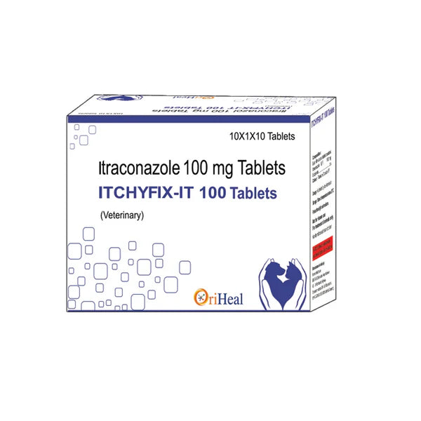 Oriheal Itchyfix IT (Itraconazole) 100mg Tablets for Dogs and Cats