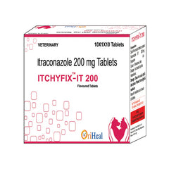 Oriheal Itchyfix IT (Itraconazole) 200mg Tablets for Dogs and Cats