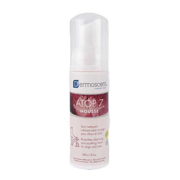 Savavet Dermoscent Atop 7 Mousse Dry Shampoo for Dogs & Cats