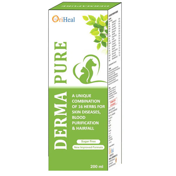 Oriheal Dermapure Syrup for Dogs & Cats 200ml