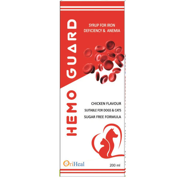Oriheal Hemoguard Syrup Anemia & Iron Deficiency Dogs & Cats 200ml