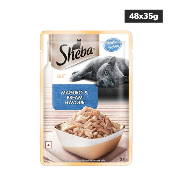 Sheba Maguro & Bream Fish Mix Premium Cat Wet Food