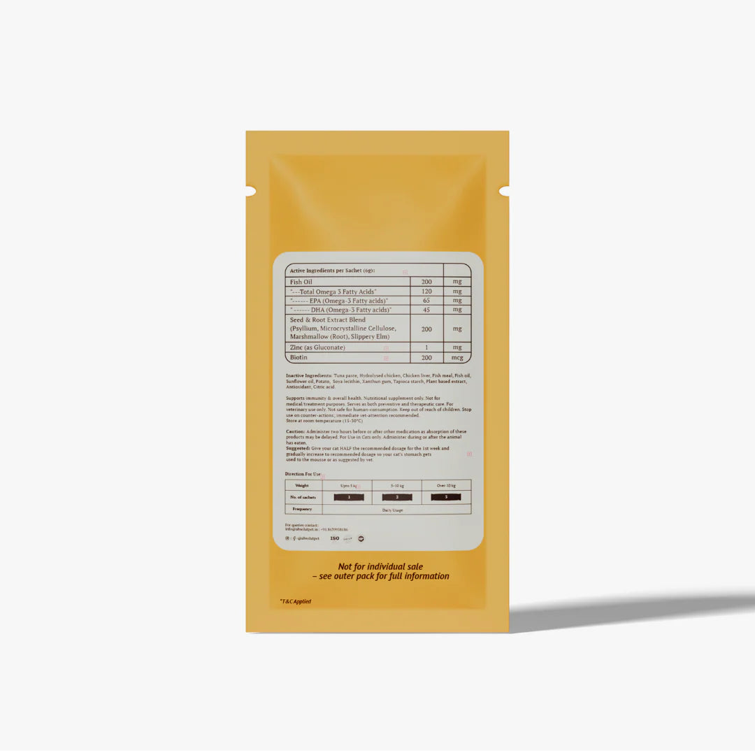 Absolut Pet Hair Ball Relief Creamy Supplement for Cat