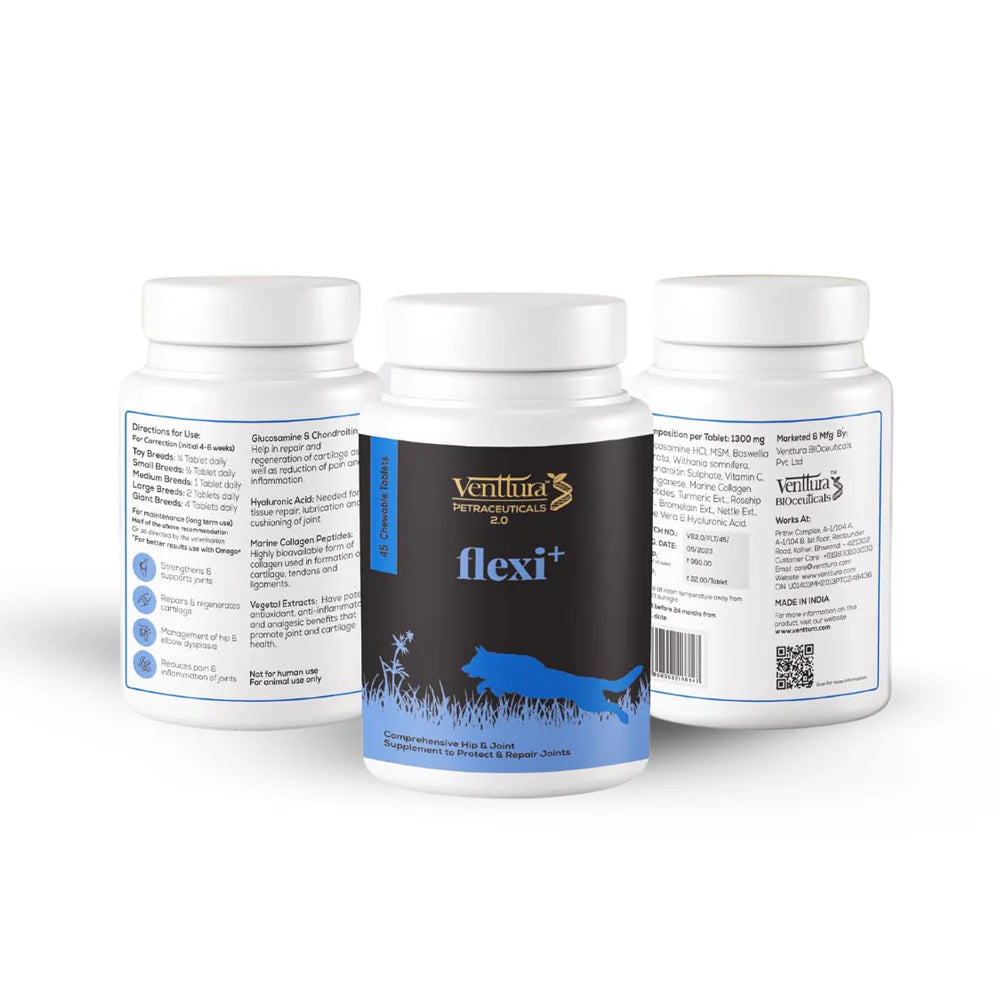 Venttura Flexi Plus Hip and Joint Chewable Tablets for Dogs
