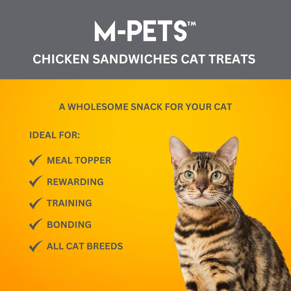M PETS Chicken Sandwiches Treats for Cats