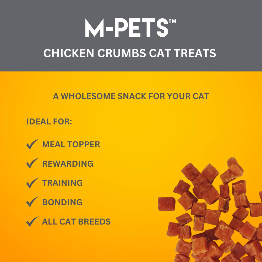 M PETS Chicken Crumbs Treats for Cats