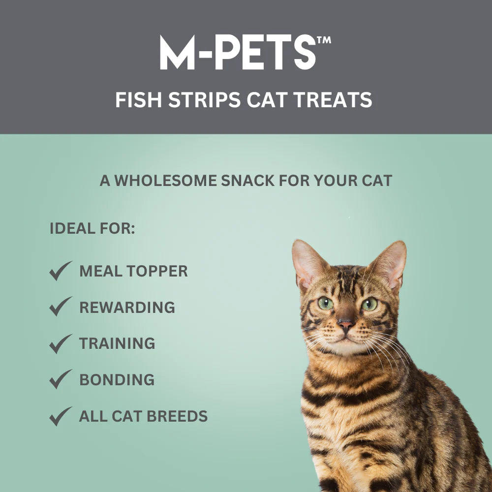 M PETS Fish Strips Treats for Cats