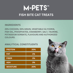 M PETS Fish Bite Treats for Cats