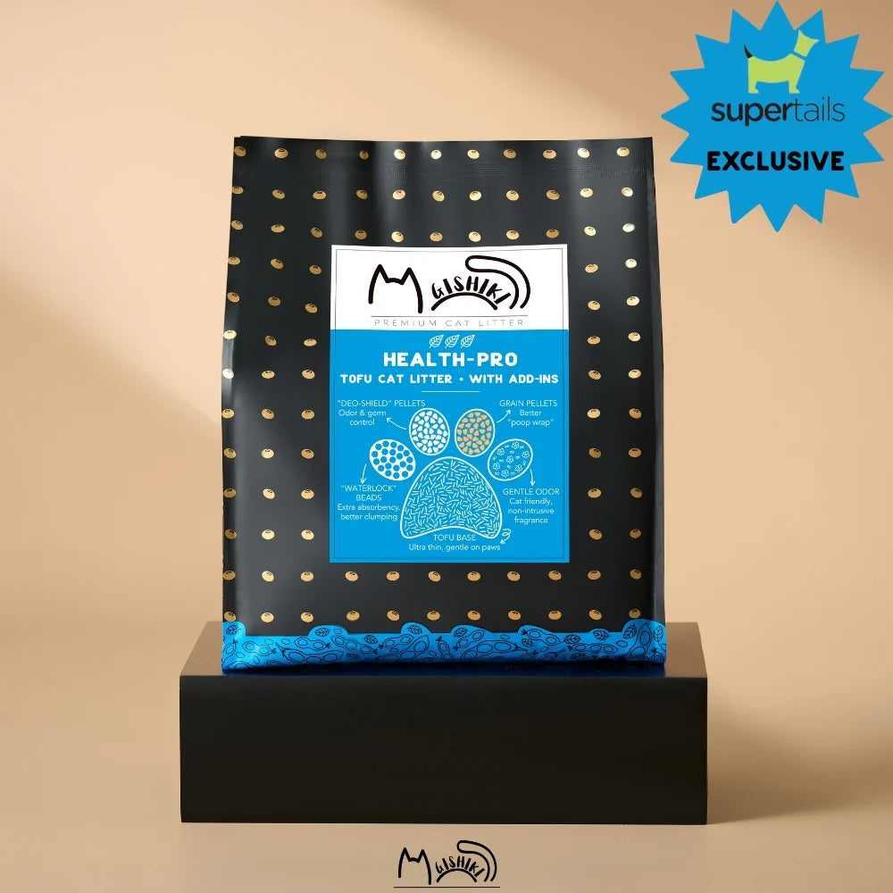 Gishiki Health Pro Premium Tofu Unscented Cat Litter with Add Ins