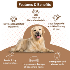 Bowlers Chewrope Abacus Functional Dog Treat Toy