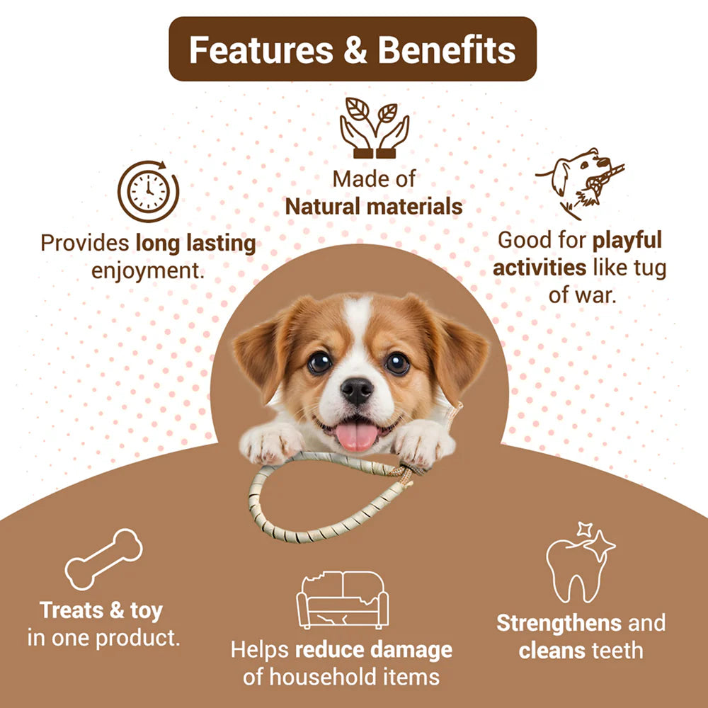 Bowlers Chewrope Bight Functional Dog Treat Toy