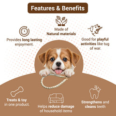 Bowlers Chewrope Bight Functional Dog Treat Toy