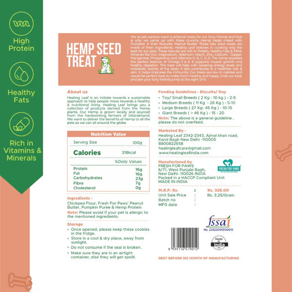 Healing Leaf Hemp Pumpkin Treats and Peanut Butter for Dogs Combo