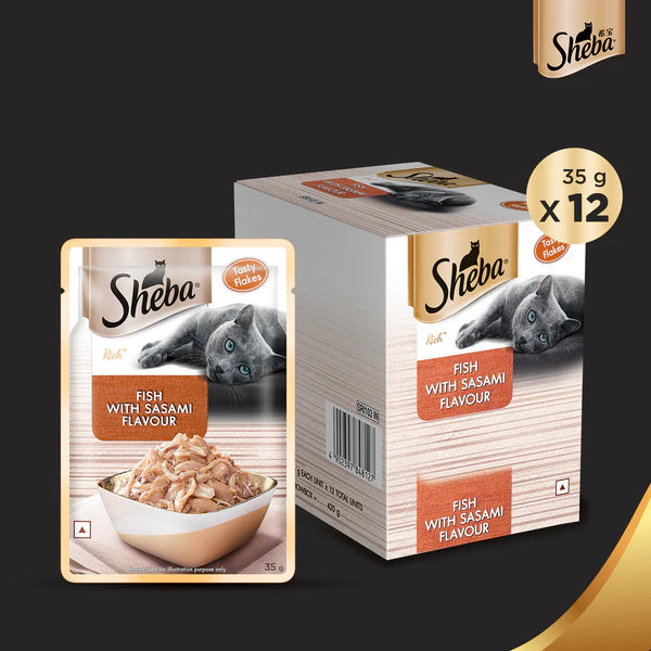 Sheba Fish with Sasami Premium Cat Wet Food